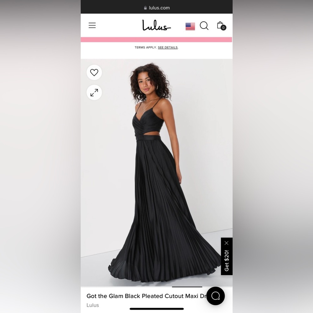 Black lulus prom dress (never worn)